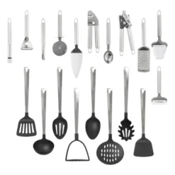 Spaghettilepel London - zilverkleurig - 34 cm