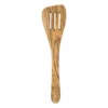 Spatel met gleuven olijfhout - bruin - 30 cm