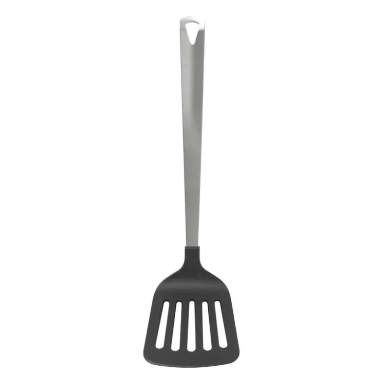 Spatel met sleuf London - zilverkleurig - 31 cm
