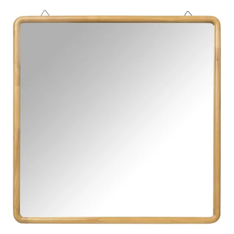 Spiegel Lindt - vierkant - bruin - 60x60 cm