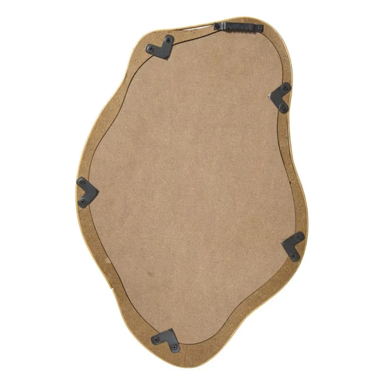 Spiegel rotan organisch - bruin - 32x49 cm