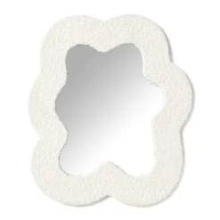Spiegel teddy bloem - 40x34 cm