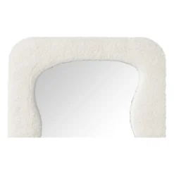 Spiegel wave teddy - wit - 60x37 cm