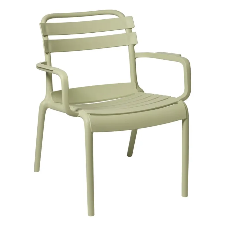 Stapelbare tuinfauteuil Napoli - groen - 75.5x68x65 cm
