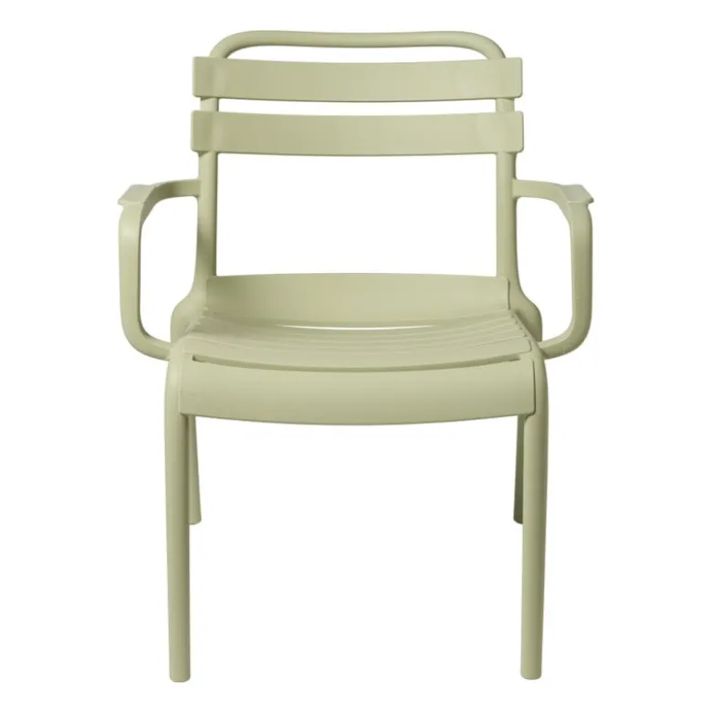 Stapelbare tuinfauteuil Napoli - groen - 75.5x68x65 cm
