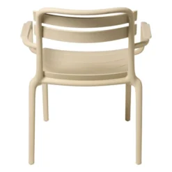 Stapelbare tuinfauteuil Napoli - beige - 75.5x68x65 cm