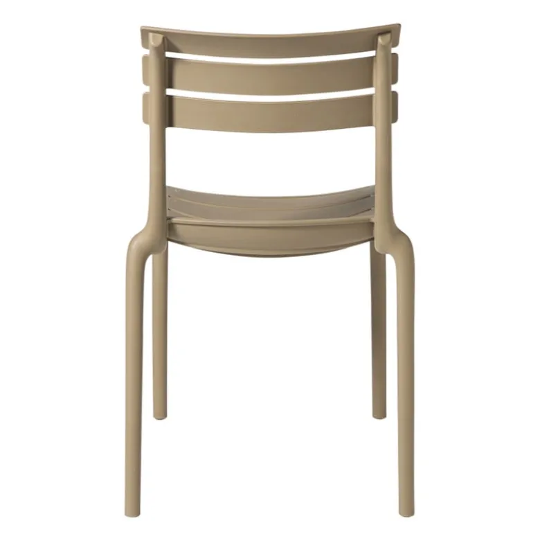 Stapelbare tuinstoel Napoli - taupe - 83x55x48 cm