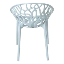 Stapelbare tuinstoel Palma - blauw - 78.5x58x59.5 cm