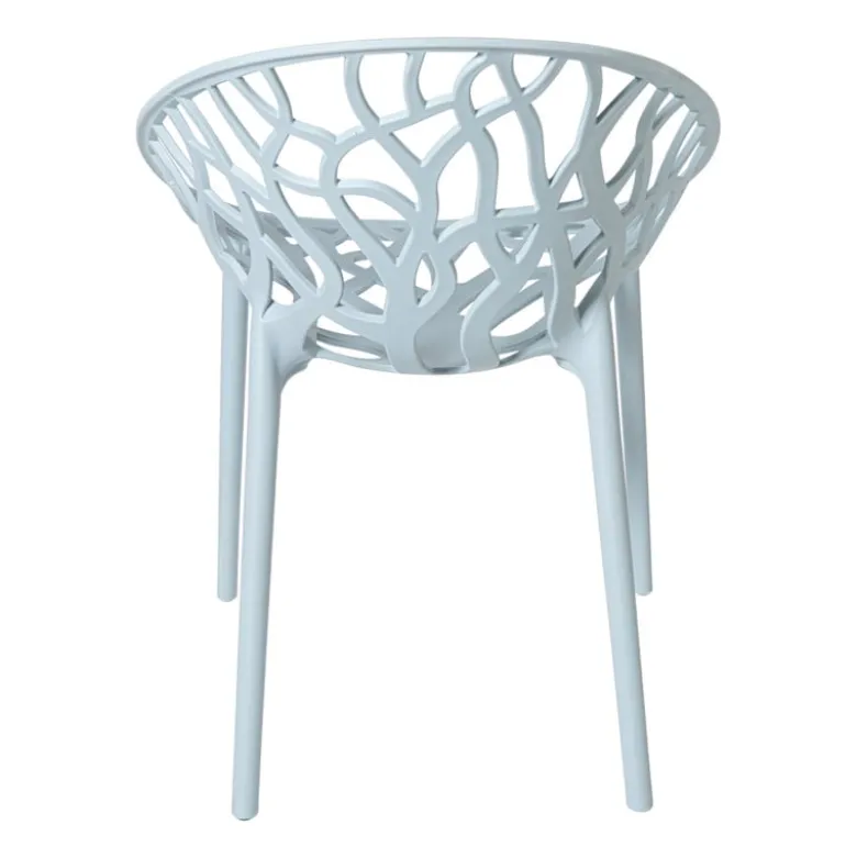 Stapelbare tuinstoel Palma - blauw - 78.5x58x59.5 cm