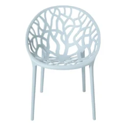 Stapelbare tuinstoel Palma - blauw - 78.5x58x59.5 cm