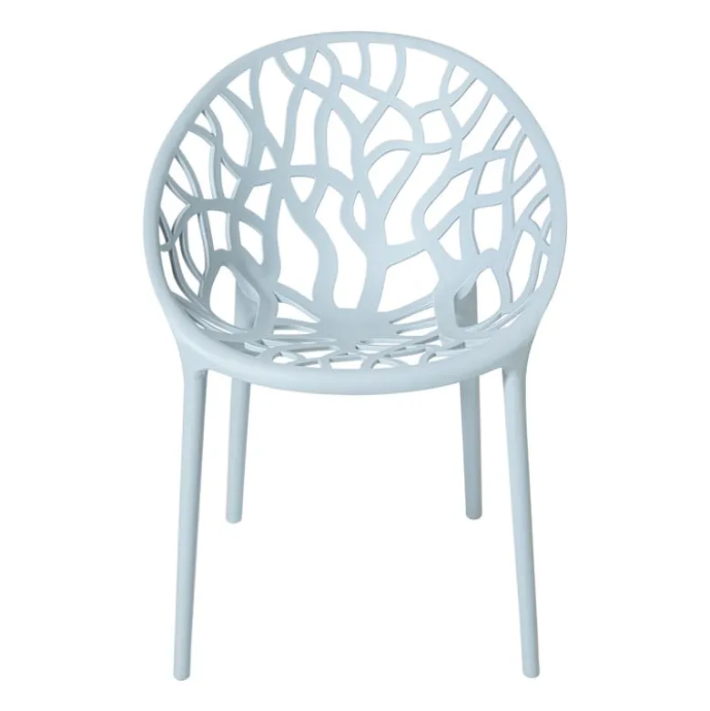 Stapelbare tuinstoel Palma - blauw - 78.5x58x59.5 cm