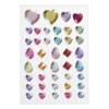 Stickers ringstones - set van 41 - 12x10x0.5 cm