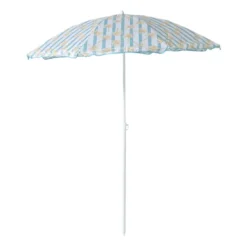 Strandparasol palmboom - blauw - ø160x180x180 cm