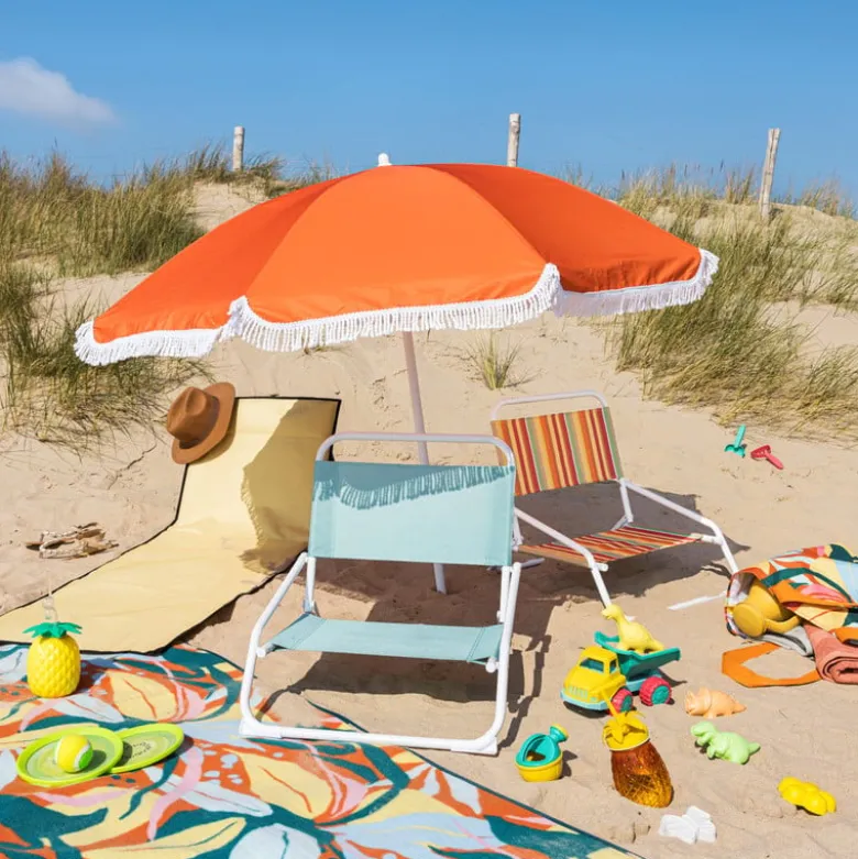 Strandparasol Tess - blauw - ø150x180 cm