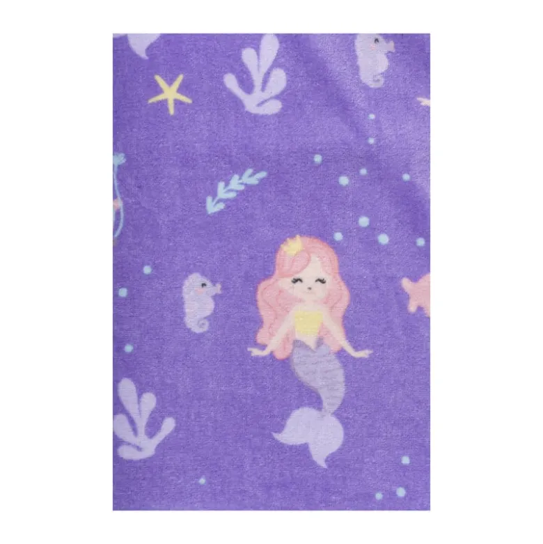 Strandponcho kids zeemeermin - multikleur - 60x110 cm