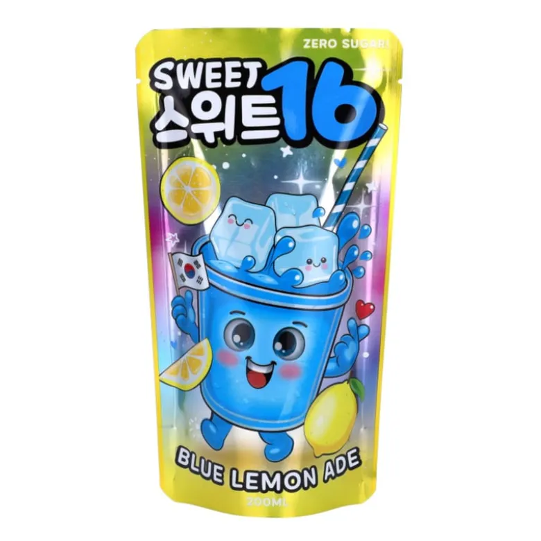 Sweet16 blue lemon pouch drink ADE - 200 ml