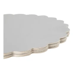 Taartonderleggers - zilverkleurig - set van 4