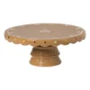 Taartplateau kerst - bruin - ø26x11 cm