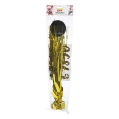 Tafeldecoratie happy birthday - goudkleurig - 42 cm