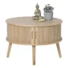 Tafel/kast Uppsala rond - naturel - ø60x40 cm
