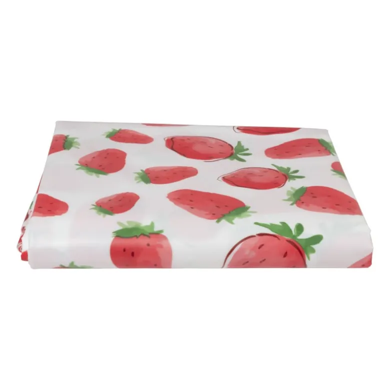 Tafelkleed aardbei - rood/wit - 150x220 cm