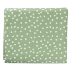 Tafelkleed dots - groen/wit - 150x220 cm