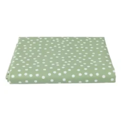 Tafelkleed dots - groen/wit - 150x220 cm