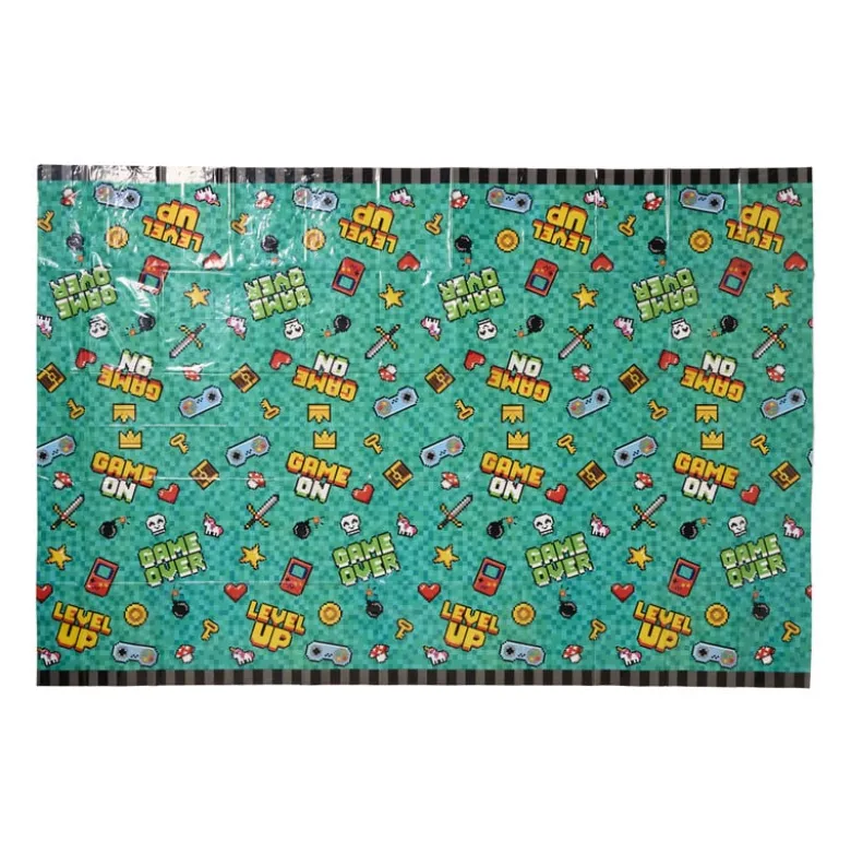 Tafelkleed game - multikleur - 120x180 cm