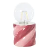Tafellamp spekje - rood/roze - ø8.5x17 cm