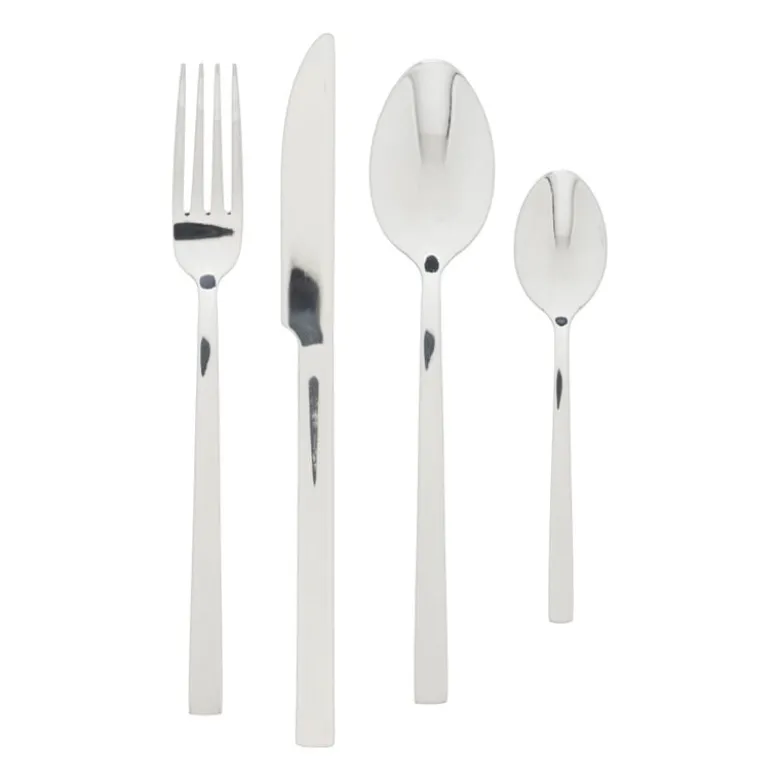 Tafellepels - zilverkleurig - set van 2