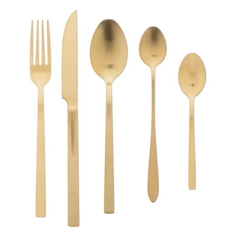 Tafelmessen - goudkleurig - set van 2
