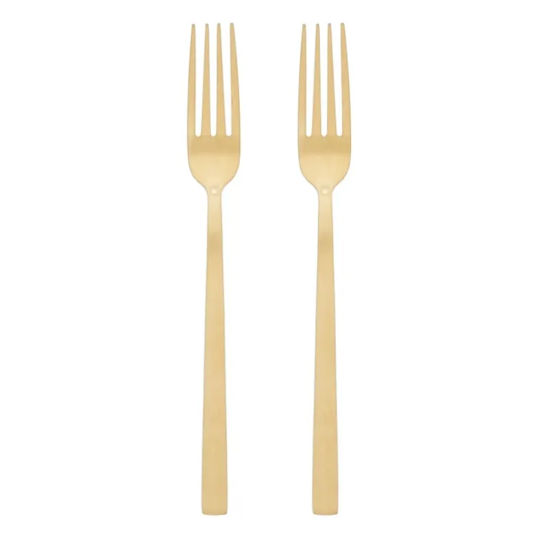 Tafelvorken - goudkleurig - set van 2