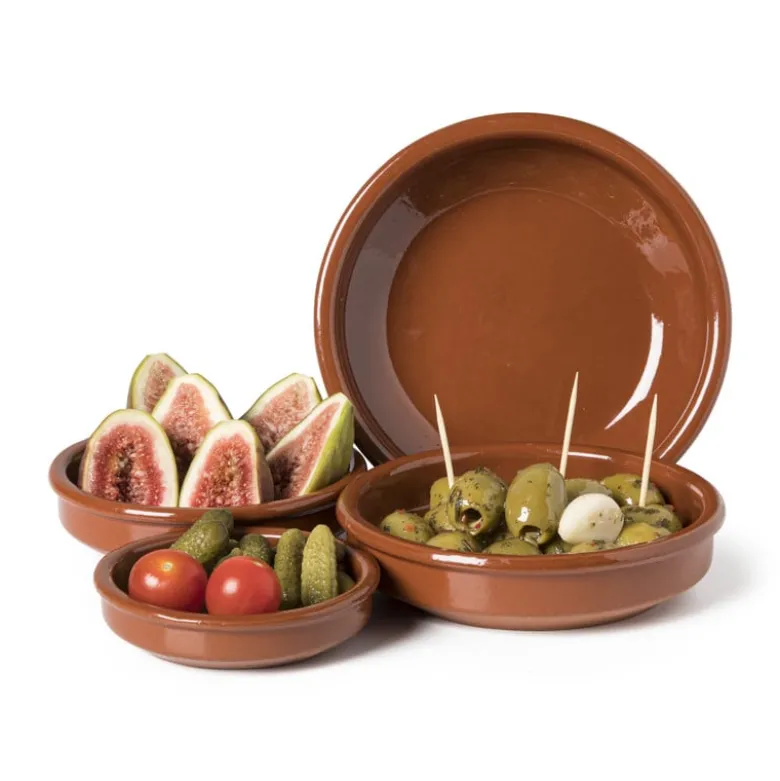 Tapasbakje klei - bruin - ⌀12 cm
