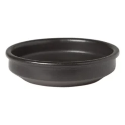 Tapasbakje klei - zwart - ⌀12 cm