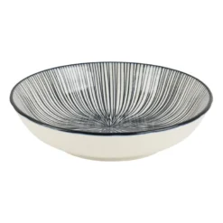 Tapas schaaltje Sevilla - zwarte lijnen - ø14x3,5 cm