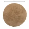 Tapijt fluffy rond - bruin - ø120 cm