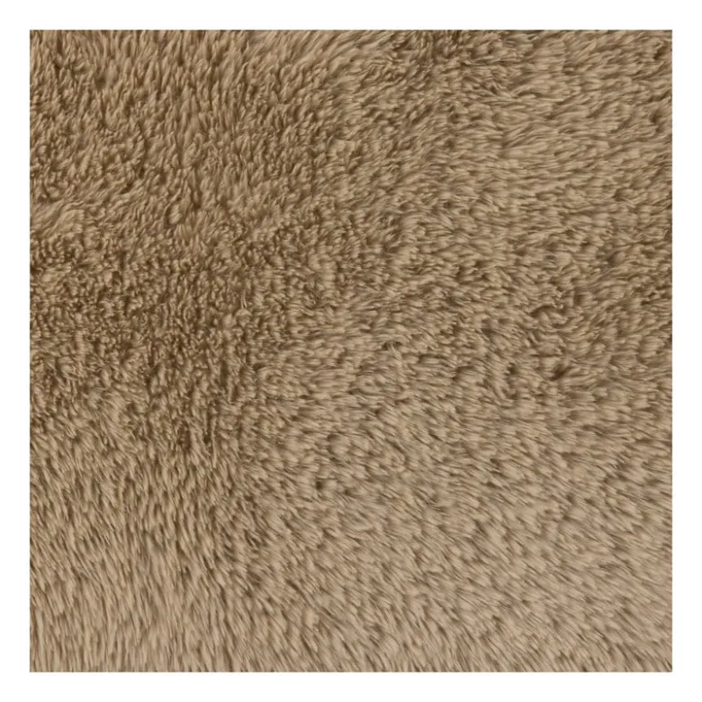 Tapijt fluffy rond - bruin - ø120 cm
