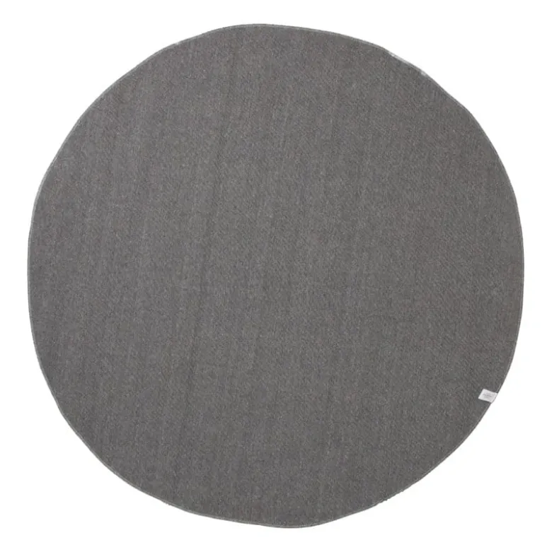 Tapijt hoogpolig rond - wit - ø120 cm