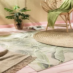 Tapijt riet - naturel - 87 cm