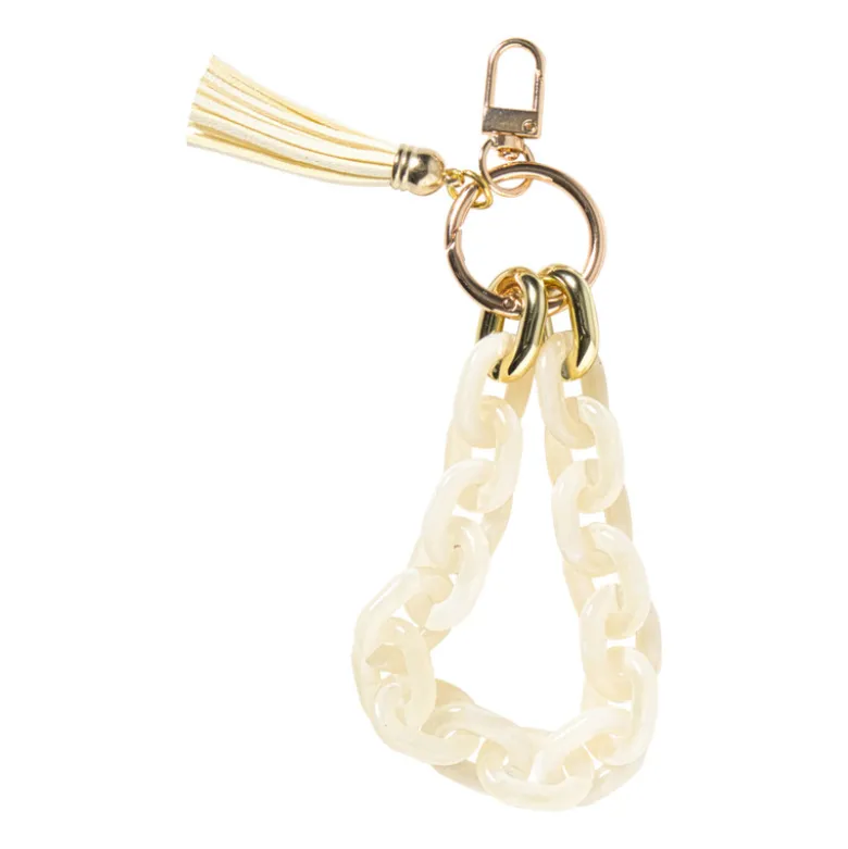 Tashanger ketting - wit - 20 cm