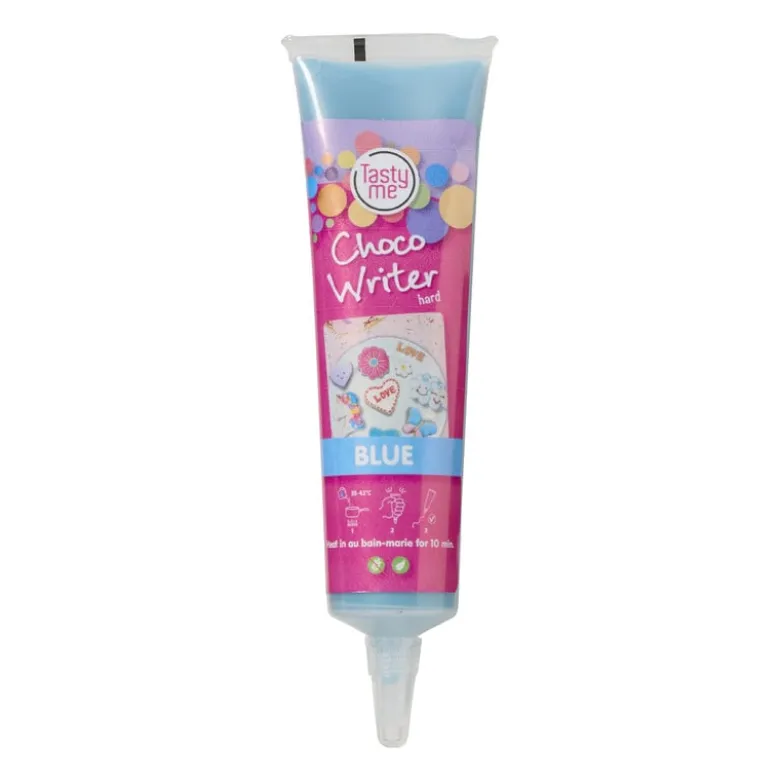 Tasty Me choco schrijftube - blauw - 31 gram