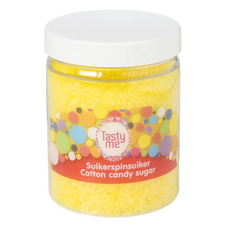 Tasty Me suikerspinsuiker - banaan/geel - 250 gram