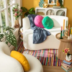 Teddy loveseat fauteuil - wit - 71x120x71 cm