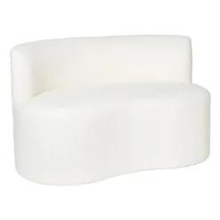 Teddy loveseat fauteuil - wit - 71x120x71 cm