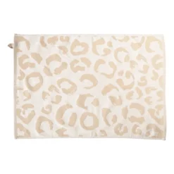 Theedoek animal - beige/bruin - 50x70 cm