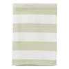 Theedoek strepen - groen/wit - 50x70 cm
