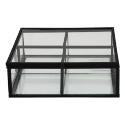 Theedoos - 15x15x5.5 - zwart