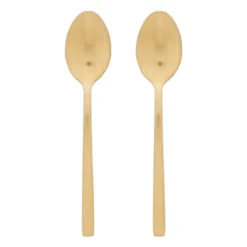 Theelepels - goudkleurig - set van 2