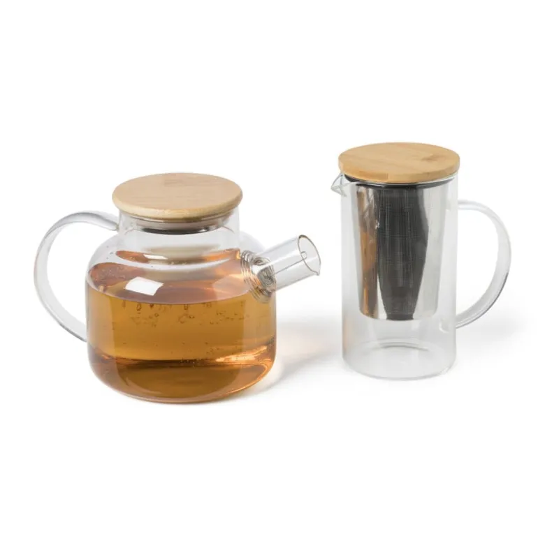 Theepot bamboe deksel - 1.8 liter