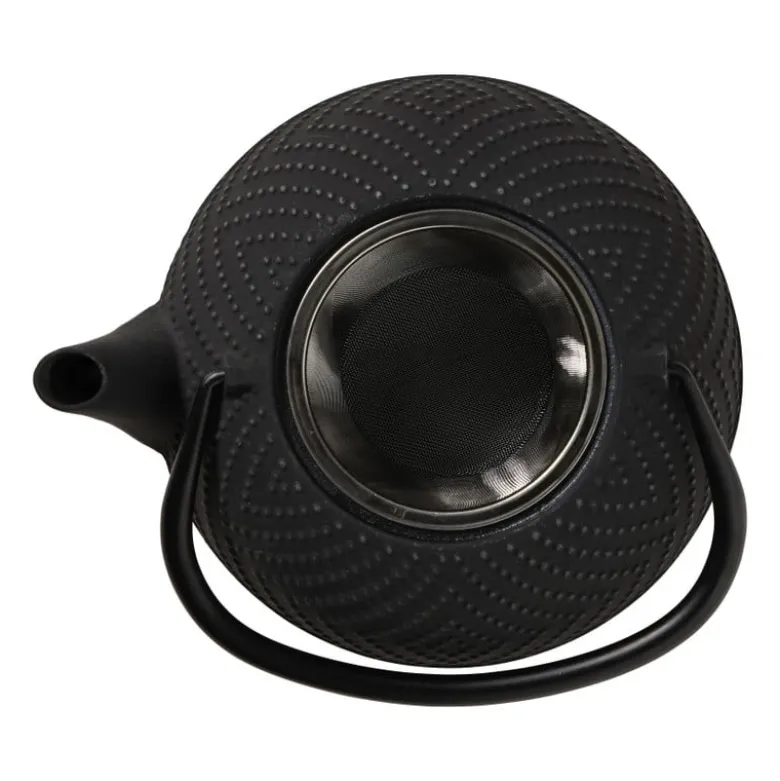 Theepot Yuka - zwart - 1.2 liter